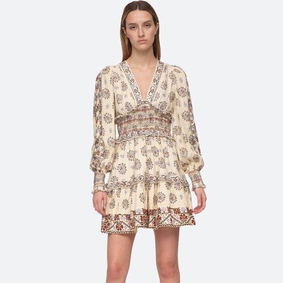 Sea Ellabeth Smocked Waist Embroidered Dress - Picture 8 of 9